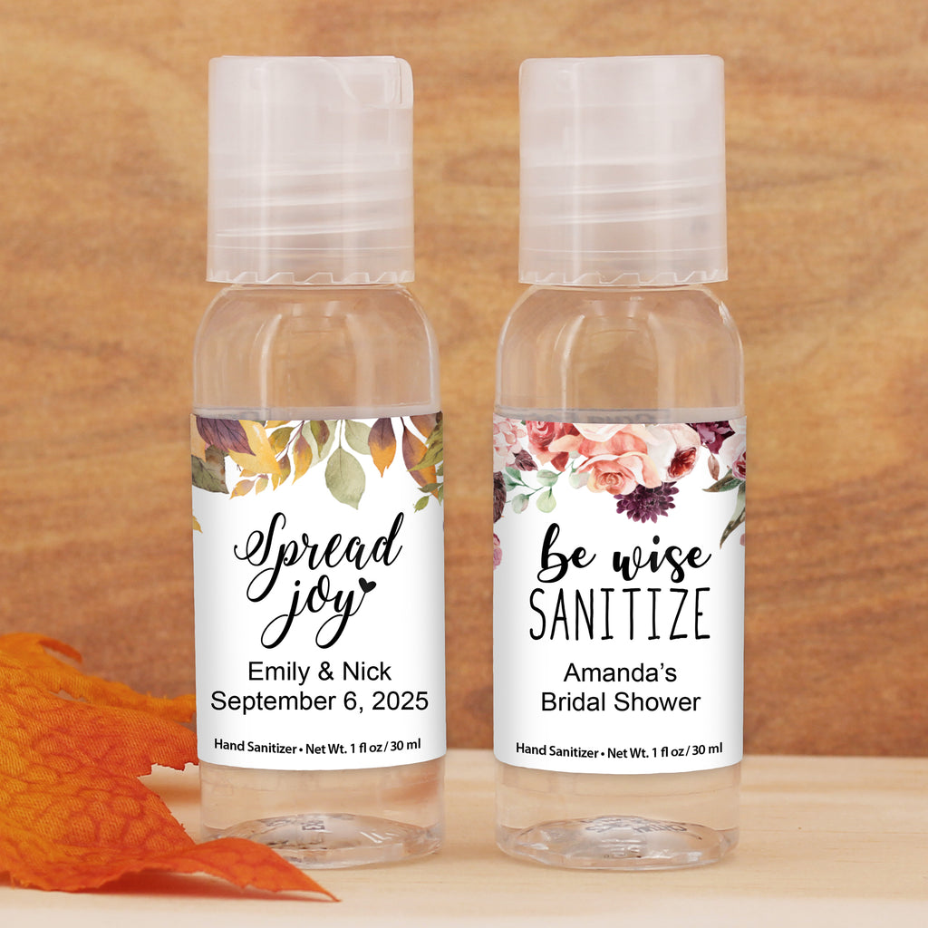 Personalized Floral & Botanical Hand Sanitizer - All Personalization