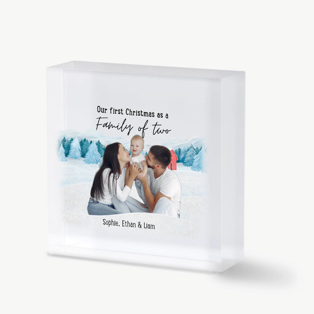 Personalized Photo Mini Block - "Our First Christmas Together" Keepsake - All Personalization
