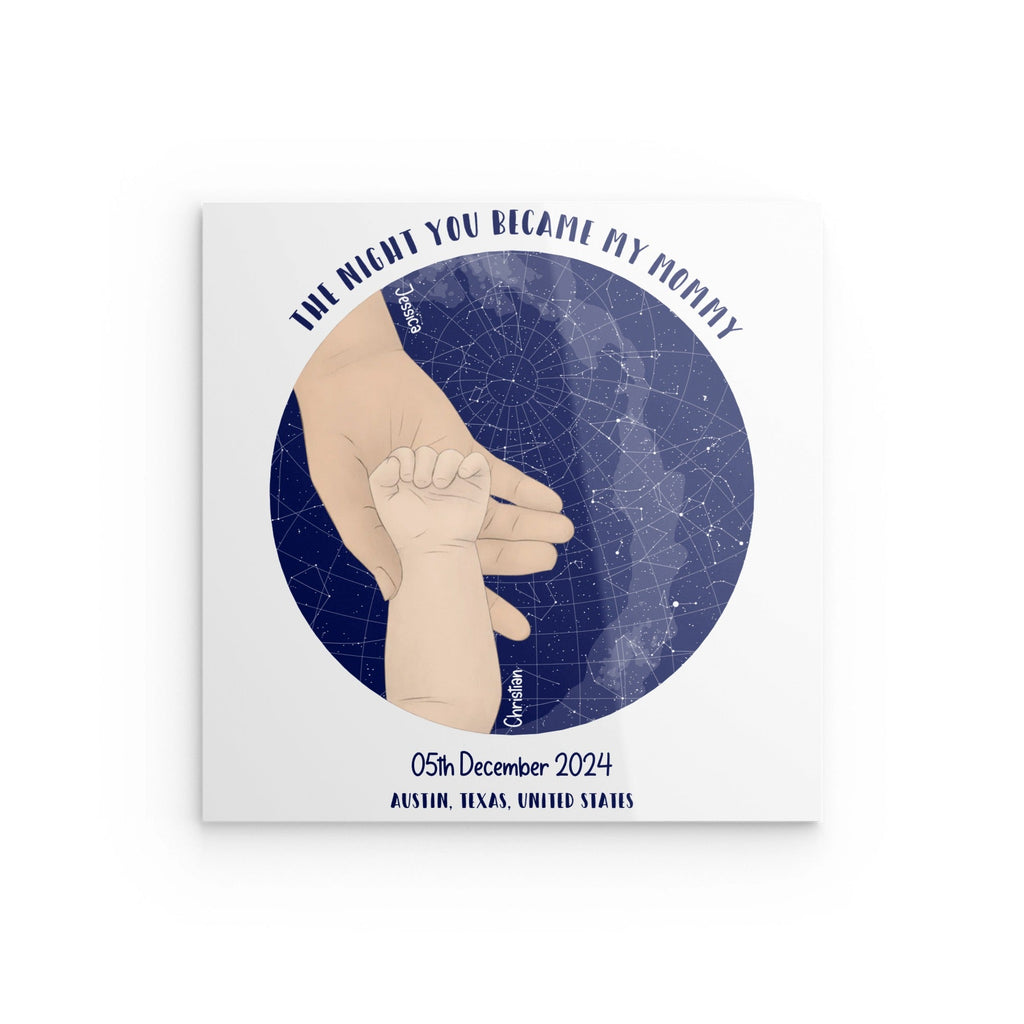 Personalized Acrylic Plaque - "The Night You Became My Mom" Keepsake - All Personalization