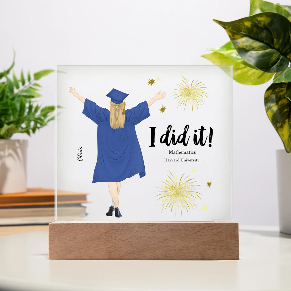 Personalized Acrylic Square Plaque - Graduation - All Personalization