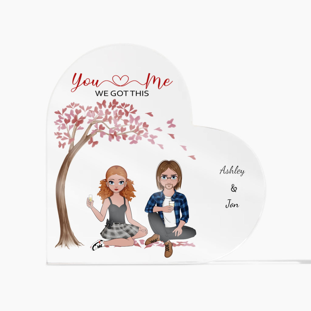 Personalized You & Me - Acrylic Heart - All Personalization