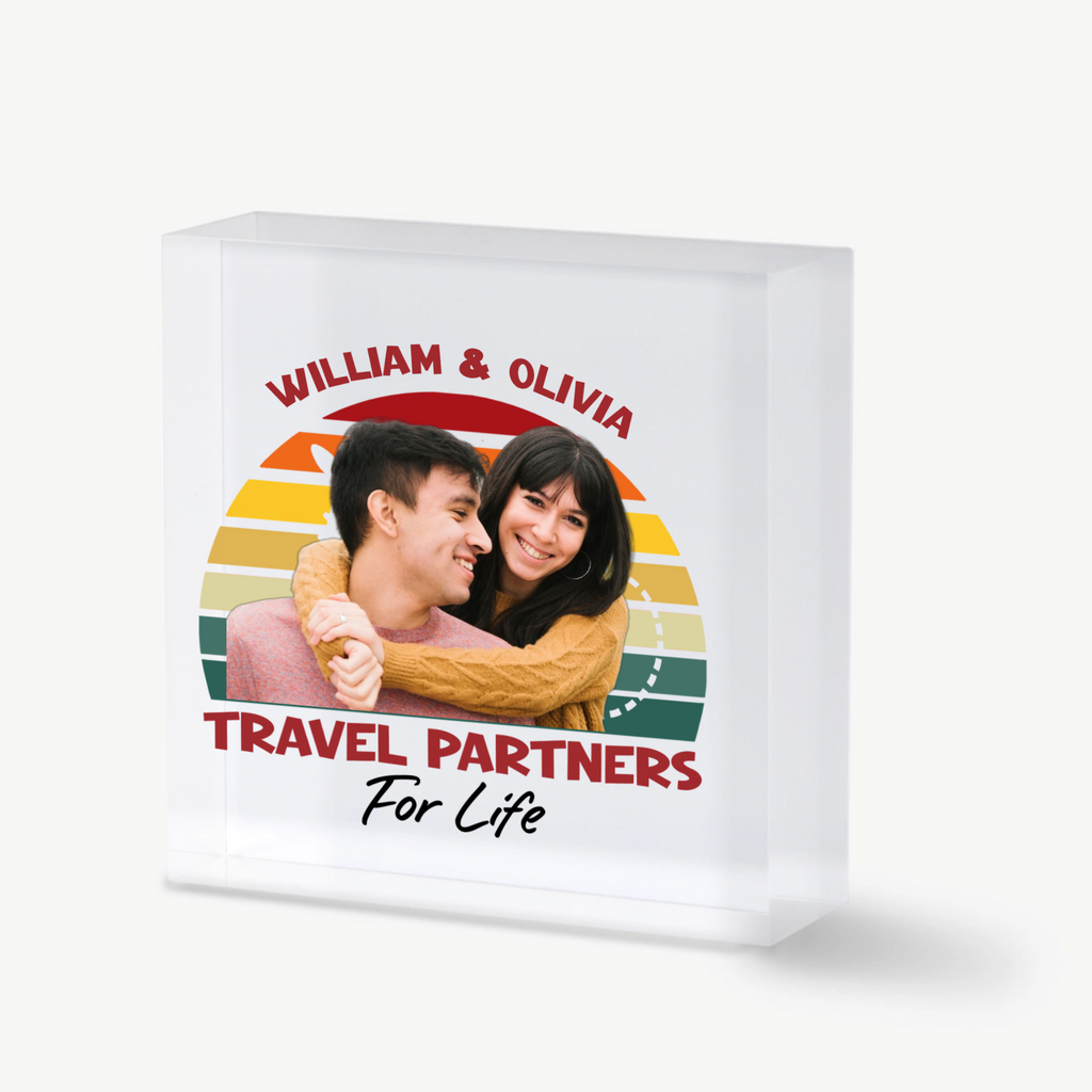 Custom Travel Partners Mini Photo Block - Celebrate Your Adventures - All Personalization
