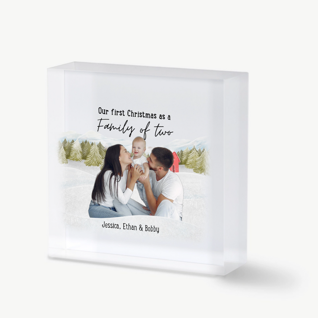 Personalized Photo Mini Block - "Our First Christmas Together" Keepsake - All Personalization