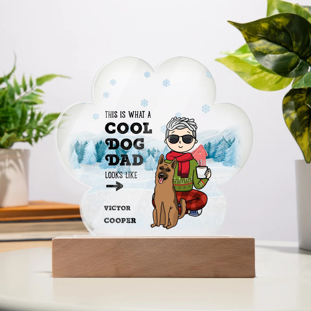 Personalized Acrylic Paw Plaque - Pet Dad - All Personalization