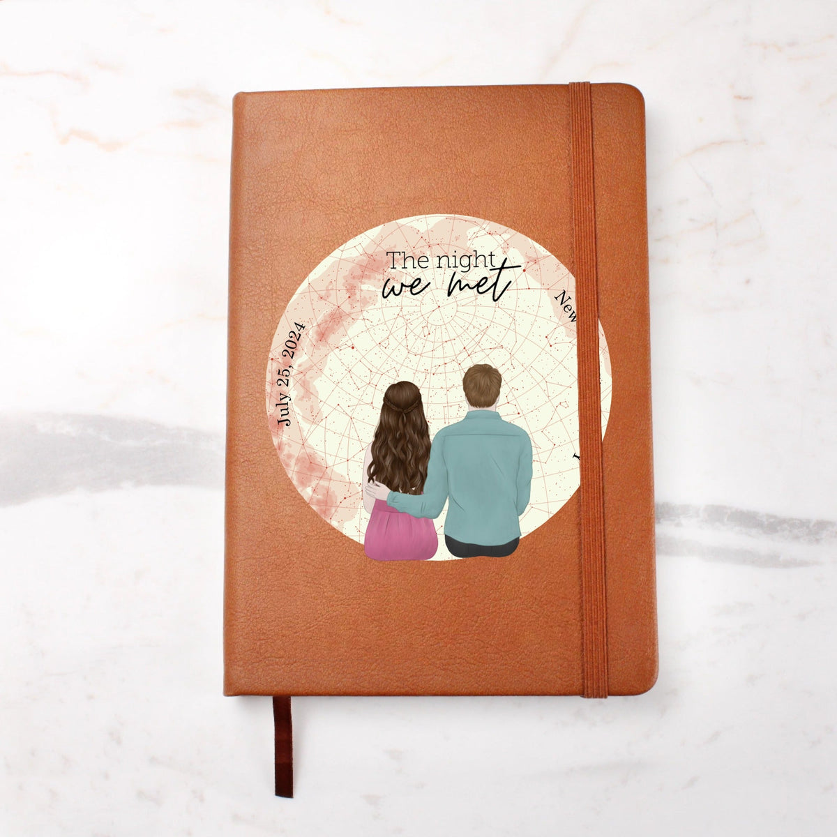 Personalized Graphic Journal - Valentine's Day Couple | All Personalization