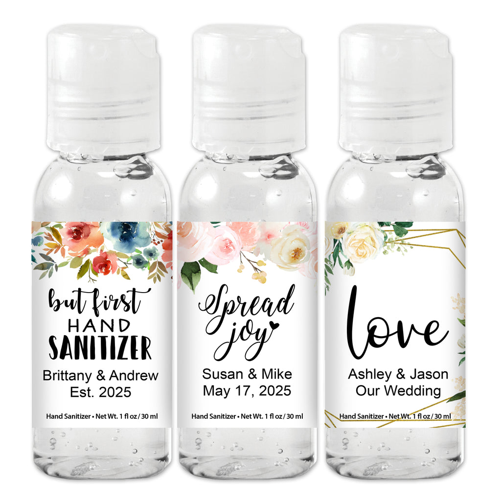 Personalized Floral & Botanical Hand Sanitizer - All Personalization