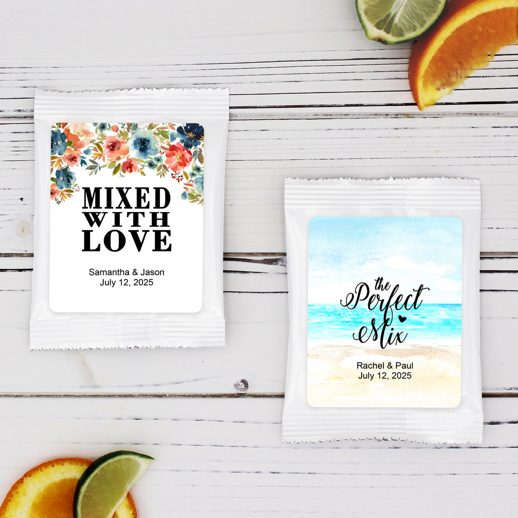 Personalized Floral & Botanical Cocktail Drink Mixes - All Personalization