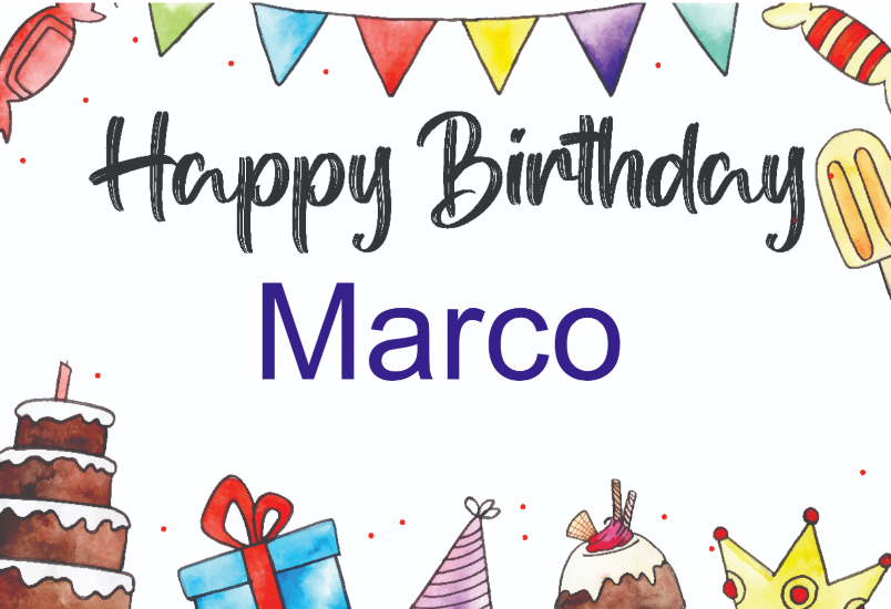 Personalized Cartoon Dessert Birthday Yard Sign - All Personalization