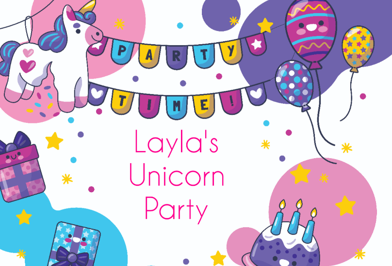 Personalized Unicorn Birthday Yard Sign - All Personalization
