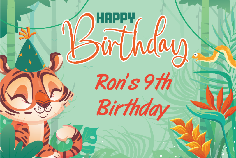 Personalized Animal Forest Birthday Yard Sign - All Personalization