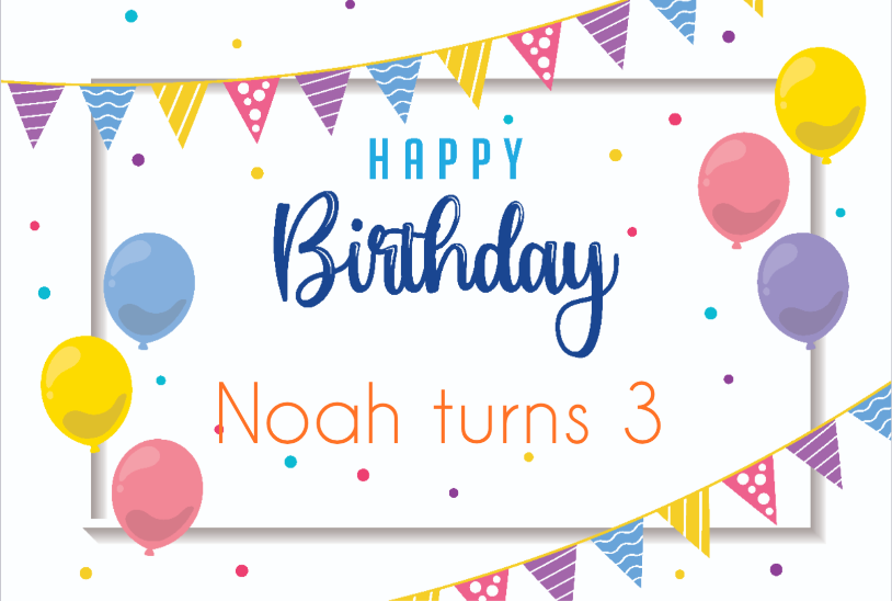 Personalized Banner Balloons Birthday Yard Sign - All Personalization