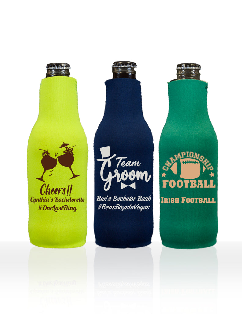 Personalized Bottle Huggers