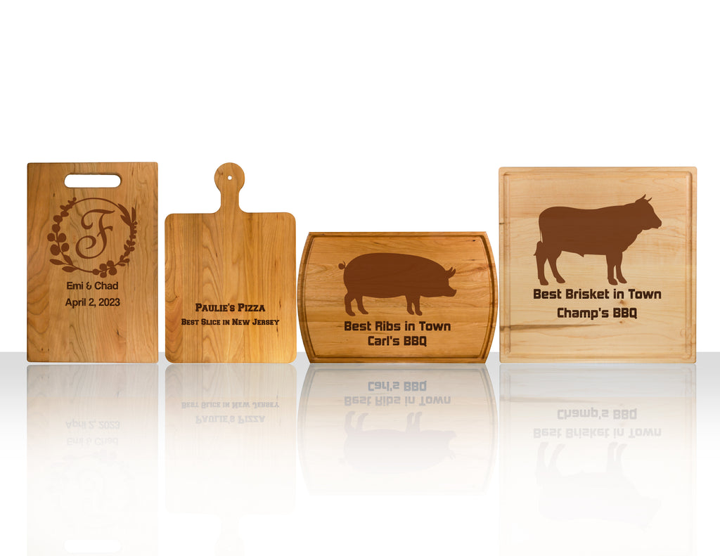 Personalized American Hardwood Serving Boards