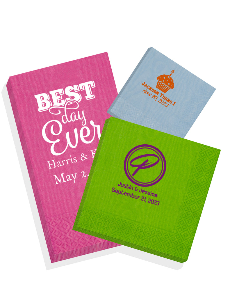Personalized Moire Napkins