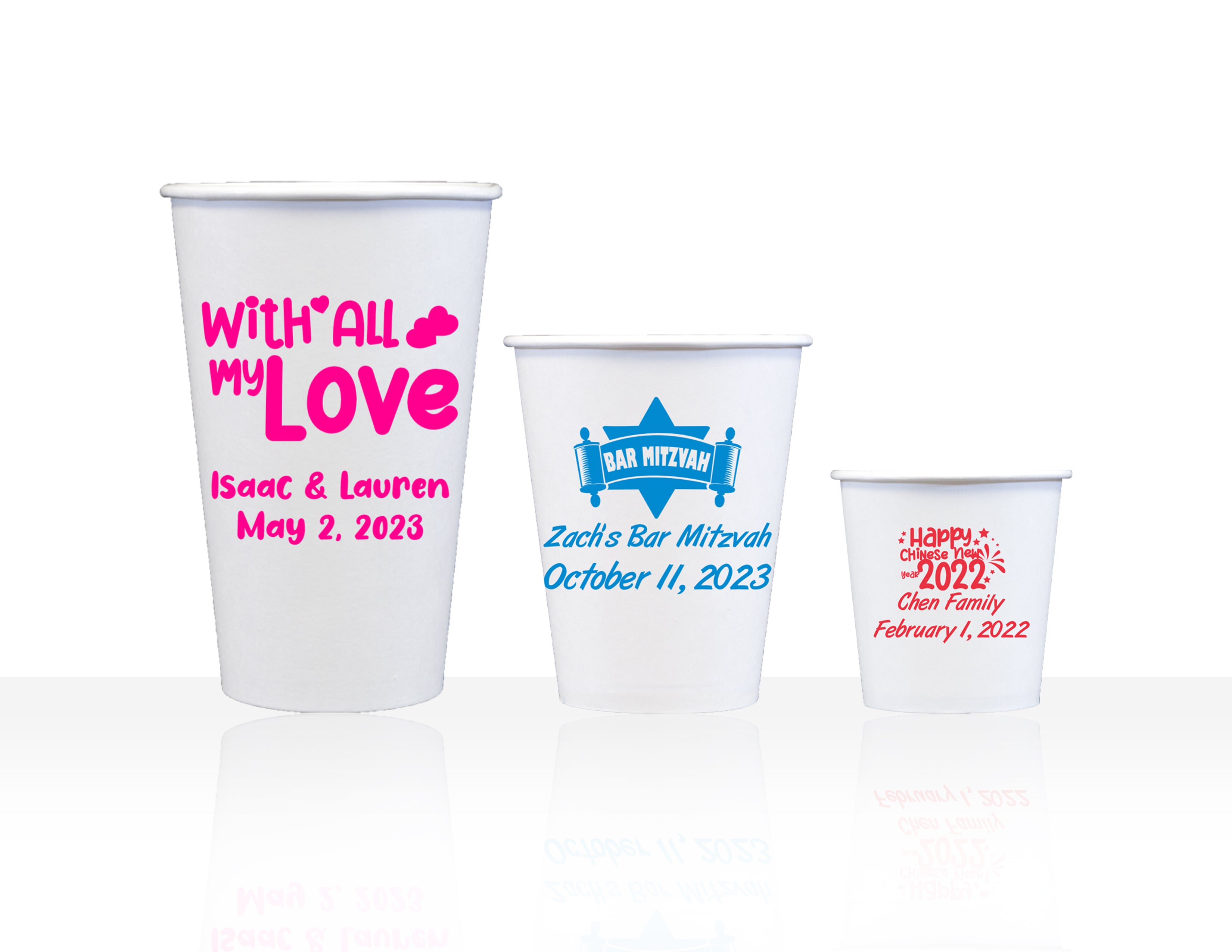 Personalized Paper Cups 4oz - 24oz | All Personalization