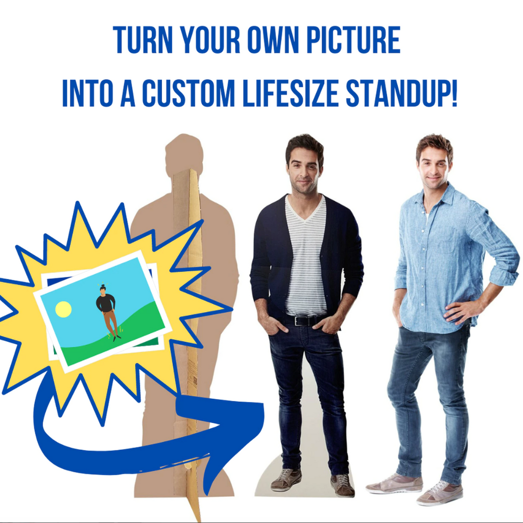 Personalized Life Size Stand Up 12" to 72"
