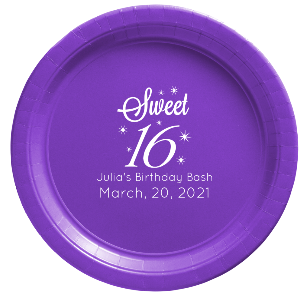 Personalized Paper Plates