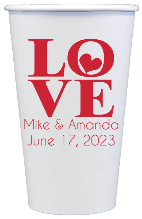 Personalized Paper Cups 4oz - 24oz