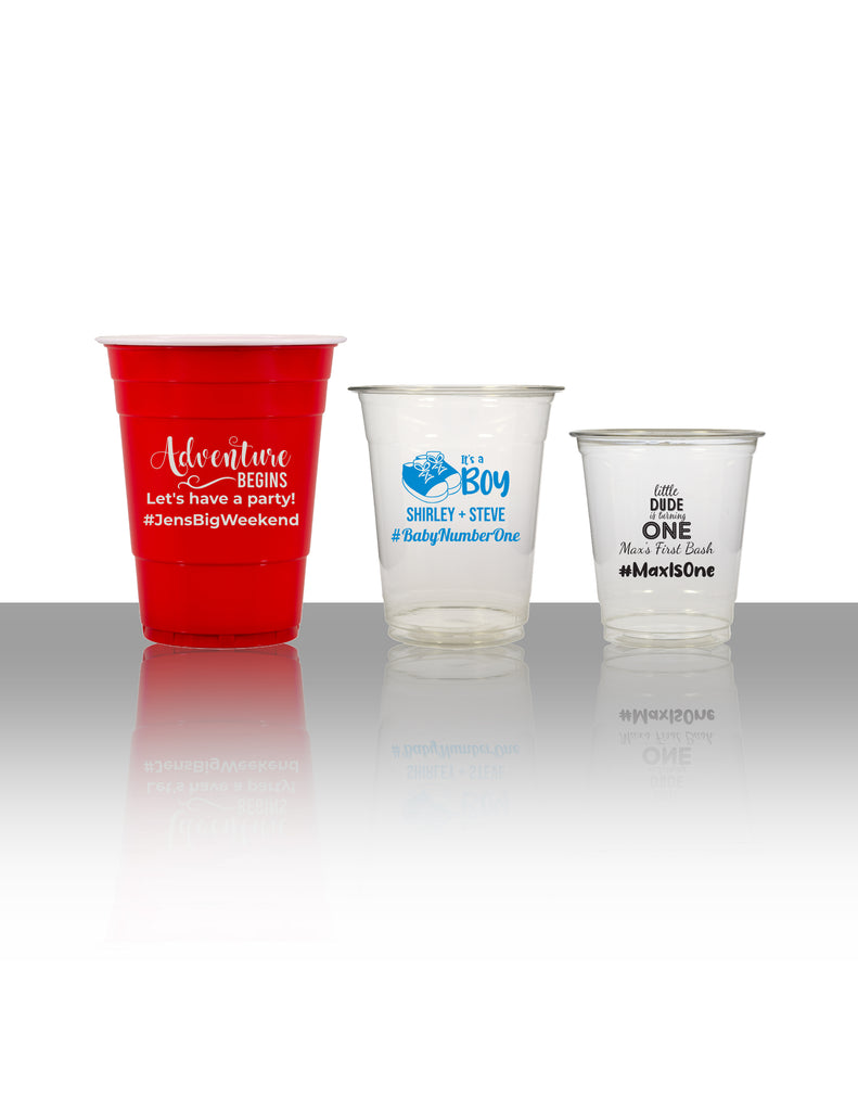 Personalized Soft Plastic Cups 8oz - 32oz