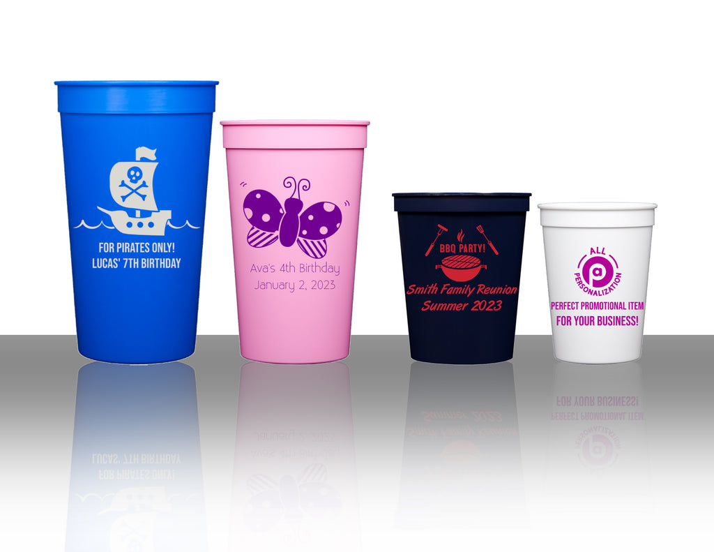 Personalized Stadium Cups 12oz - 32oz