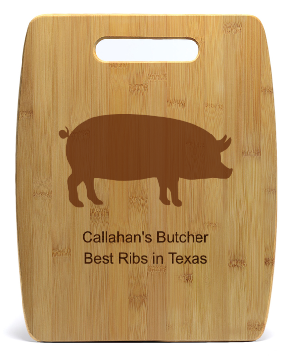 Personalized Bamboo Serving Board