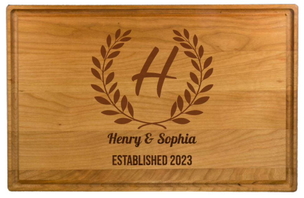 Personalized American Hardwood Serving Board