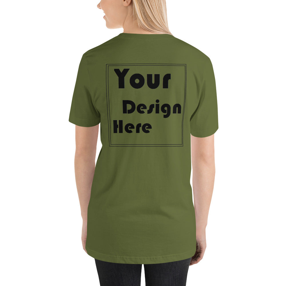 Personalized Back Short-Sleeve Unisex T-Shirt - All Personalization